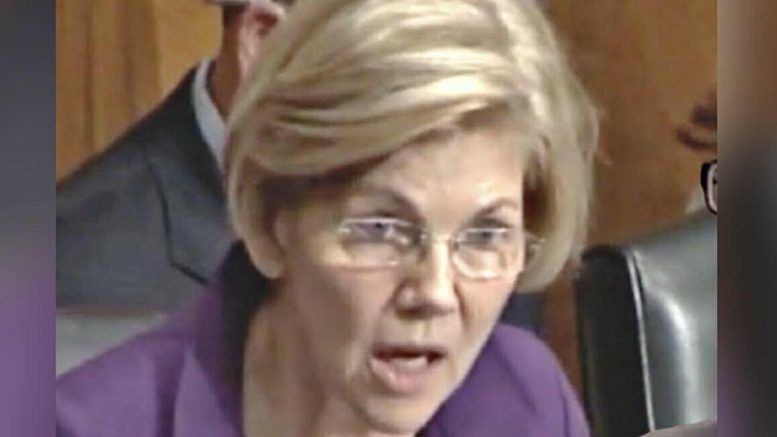 Elizabeth Warren being called upon to take a DNA test and release the findings! Photo credit by US4Trump and Yahoo!.