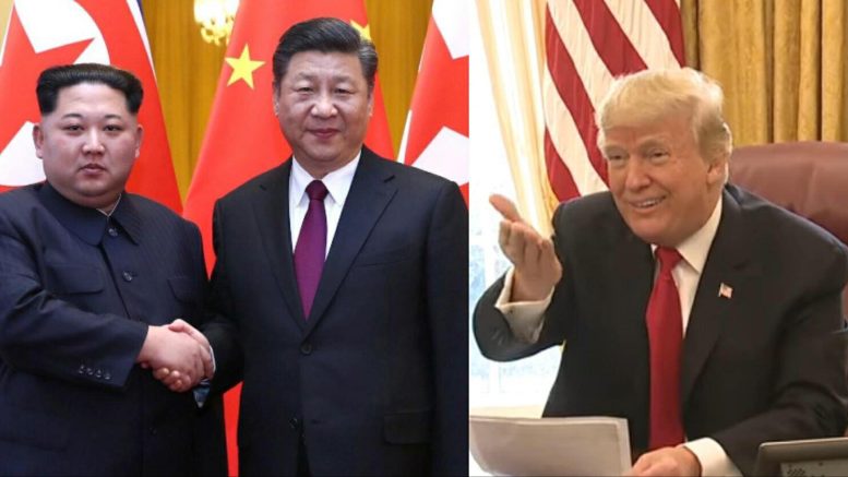 China meets NOKO. Feature photo credit to Reuters, White House Screen Grab by US4Trump.