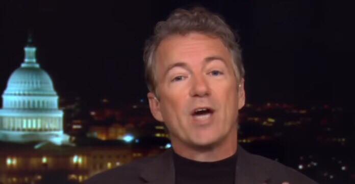 Rand Paul speaks out on Mueller. Taps Mueller's action in Cohen raid as a "great overstep". Photo by US4Trump screen capture.