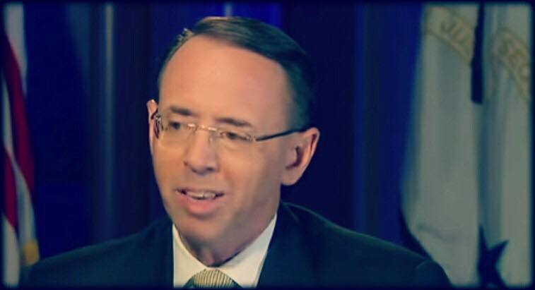 Rod Rosenstein impeachment papers drafted. Photo credit to Fox screen capture.