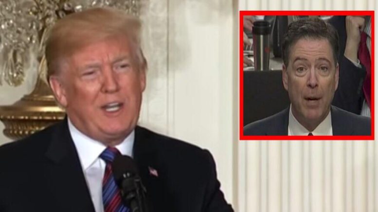 Pres Trump responds to Comey book with truth bombs! Photo credit to US4Trump screen captures and enhanced compilation.