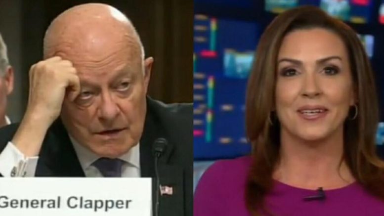 Sara A Carter calls out former Director of National Intelligence for lack of ethics in leaking. Photo credit to US4Trump with Fox Screen Shots.