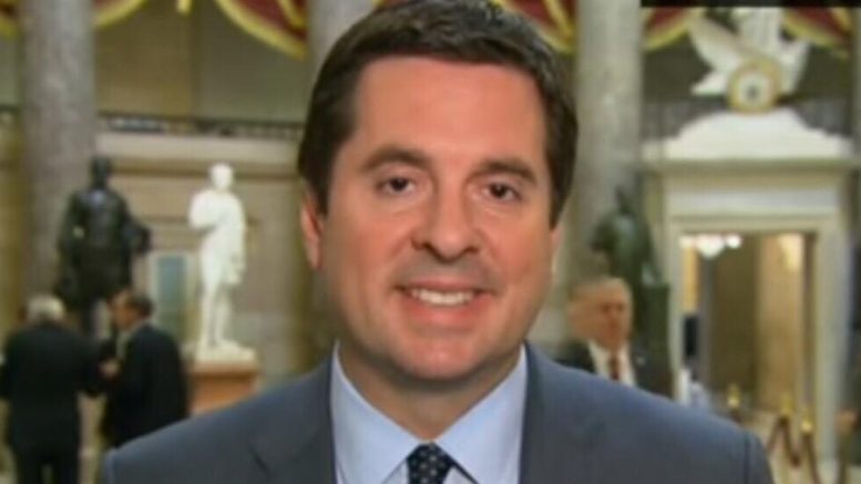 The failing New York Times erroneous in it's assessment of Devin Nunes (CA-R). Photo credit to US4Trump with CNN screen capture.