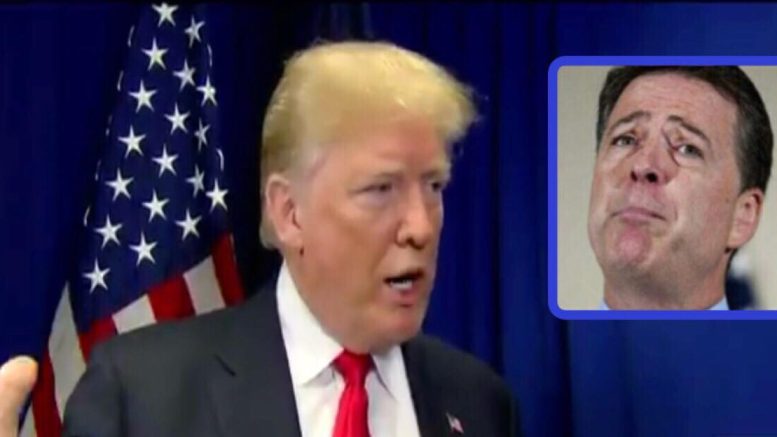 President Trump responds to Comey tweet during exclusive with Brian Kilmeade. Image credit to US4Trump screen capture compilation.