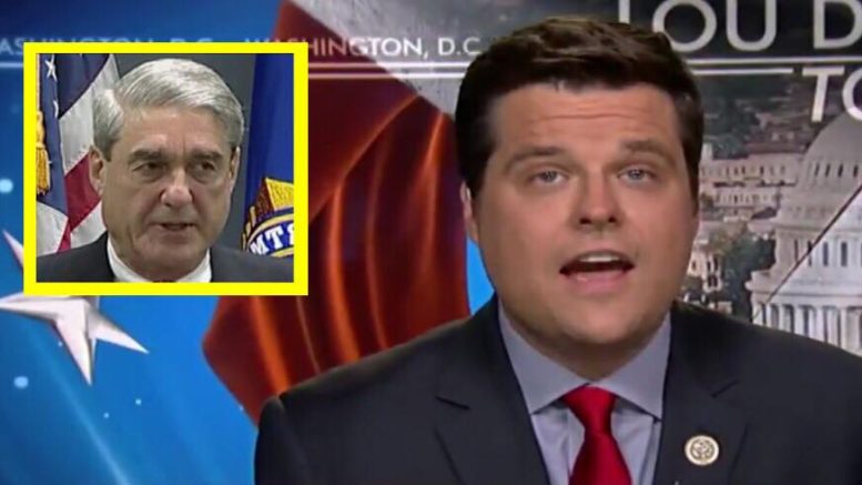 Matthew Gaetz talks politicization of Mueller probe to sway 2018 midterm elections away from Republicans. Image credit to US4Trump screen captures and enhancements.