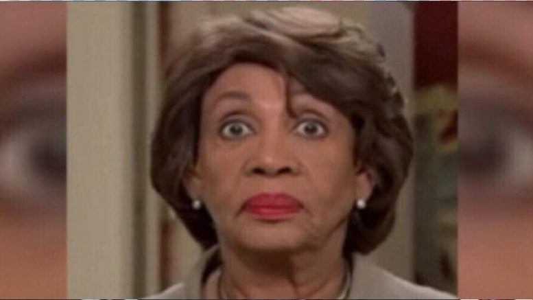 Maxine suffers a tough blow the night before primary elections for 2018 mid terms. Image credit to US4Trump screen capture enhancement.