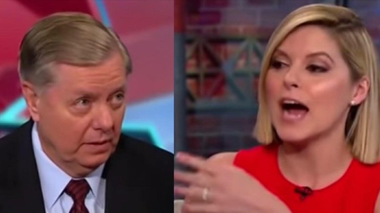 Lindsey Graham (SC-R) is extra salty on CNN! Image credit to US4Trump with screen capture compilation.