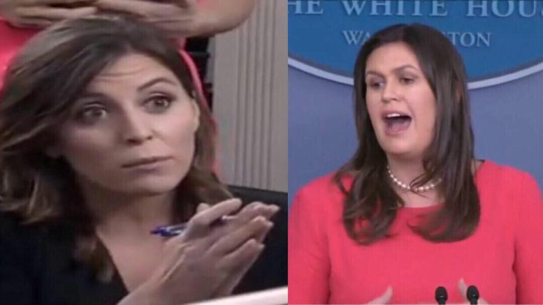 Sarah sets the media straight! Photo credit to US4Trump screen capture compilation.