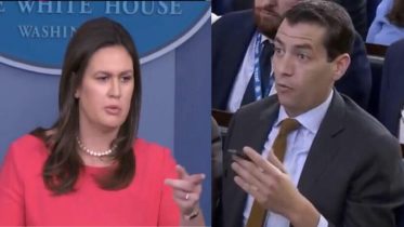 Sarah tells the American people how the media tries to manufacture fake news. Photo credit to screen captures by US4Trump.