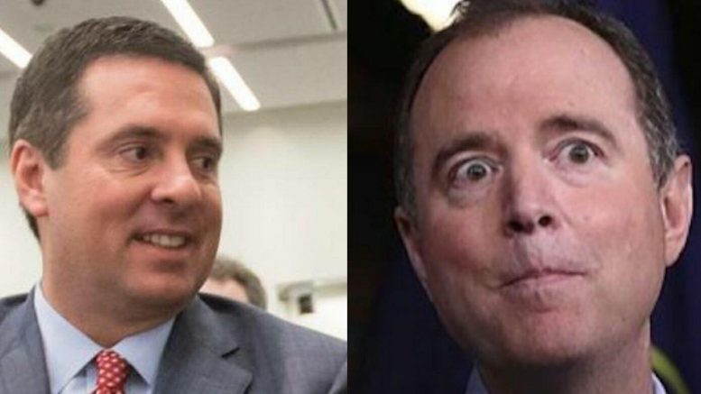 Washington Examiner cross examines the Nunes Congressional Memo and FISA Application documents and discovers they are ACCURATE contrary to claims from Adam Schiff. Photo credit to US4Trump with (L) Washington Examiner (R) True Pundit enhancements.