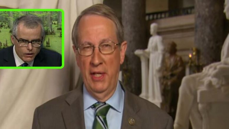 Goodlatte subpoena's McCabe to testify to Congress. Photo credit to US4Trump compilation with screen captures.