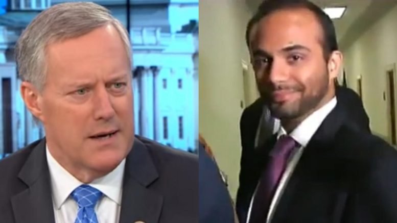 Mark Meadows exposed double standard in George Papadopoulos' closed door testimony in front of Congress. Photo credit to US4Trump compilation screen shots.