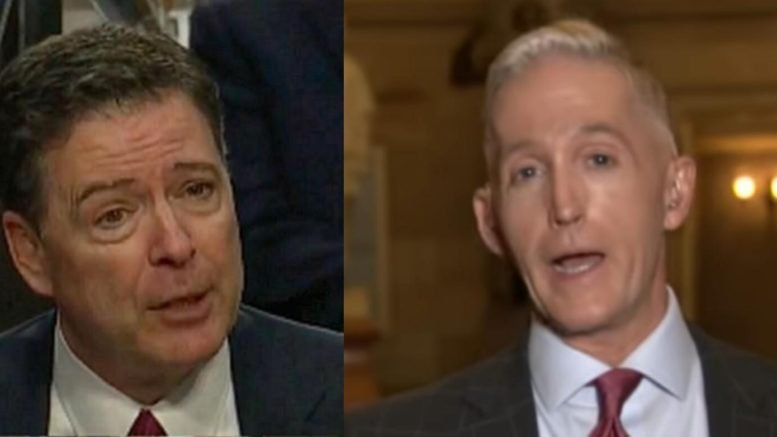 James Comey is on Capitol Hill today and Trey Gowdy discusses it with Shannon Bream. Photo credit to Swamp Drain compilation with screen shots.
